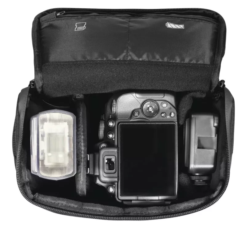 Bolso bandolera Hama Matera negro correa para cualquier marca