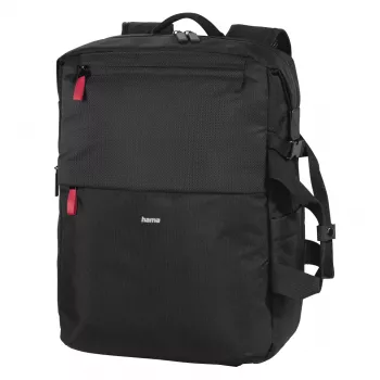 Mochila Hama Matera negra correa compatible con cualquier marca