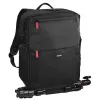 Mochila Hama Matera negra correa compatible con cualquier marca