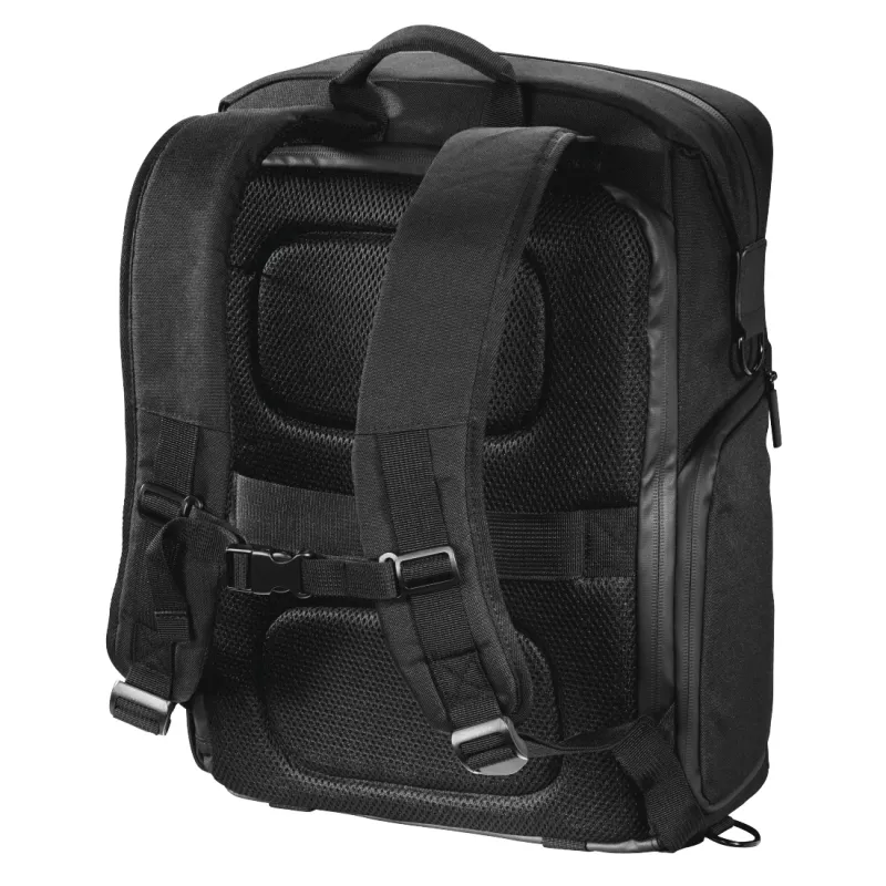 Mochila Hama Matera negra correa compatible con cualquier marca