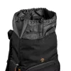 Mochila Mantona Luis junior negra marrón cuero metal poliéster sintético