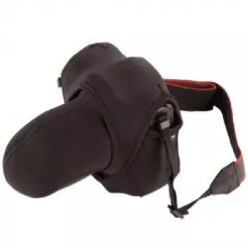 Bolso para cámara Walimex 16927 negro gris compatibilidad Nikon D40 Canon EOS 300D