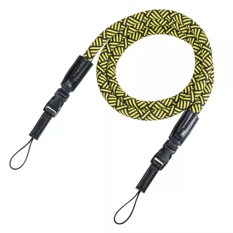 Correa para cámara digital Hama Braid 120 nailon negra, amarilla
