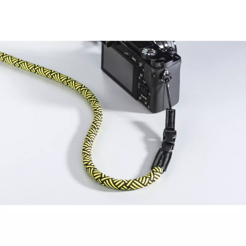 Correa para cámara digital Hama Braid 120 nailon negra, amarilla