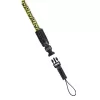 Correa para cámara digital Hama Braid 120 nailon negra, amarilla
