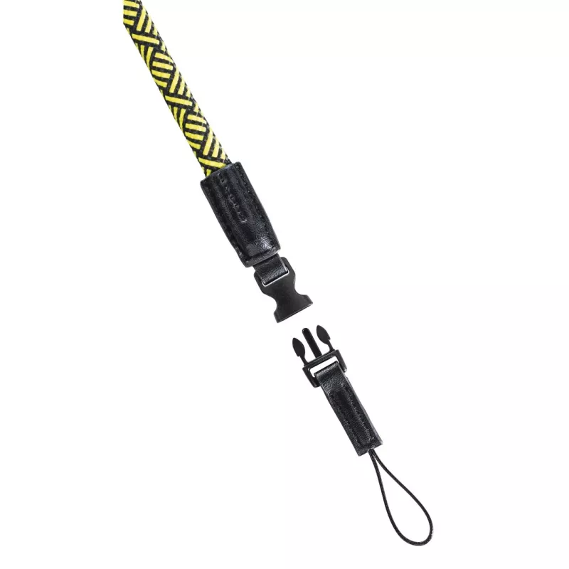Correa para cámara digital Hama Braid 120 nailon negra, amarilla