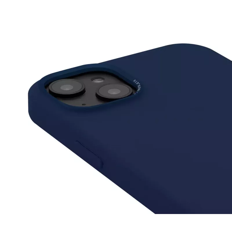 Decoded D23IPO14MBCS9NE funda trasera de silicona antimicrobiana MagSafe para iPhone 14 Plus, Navy Peony