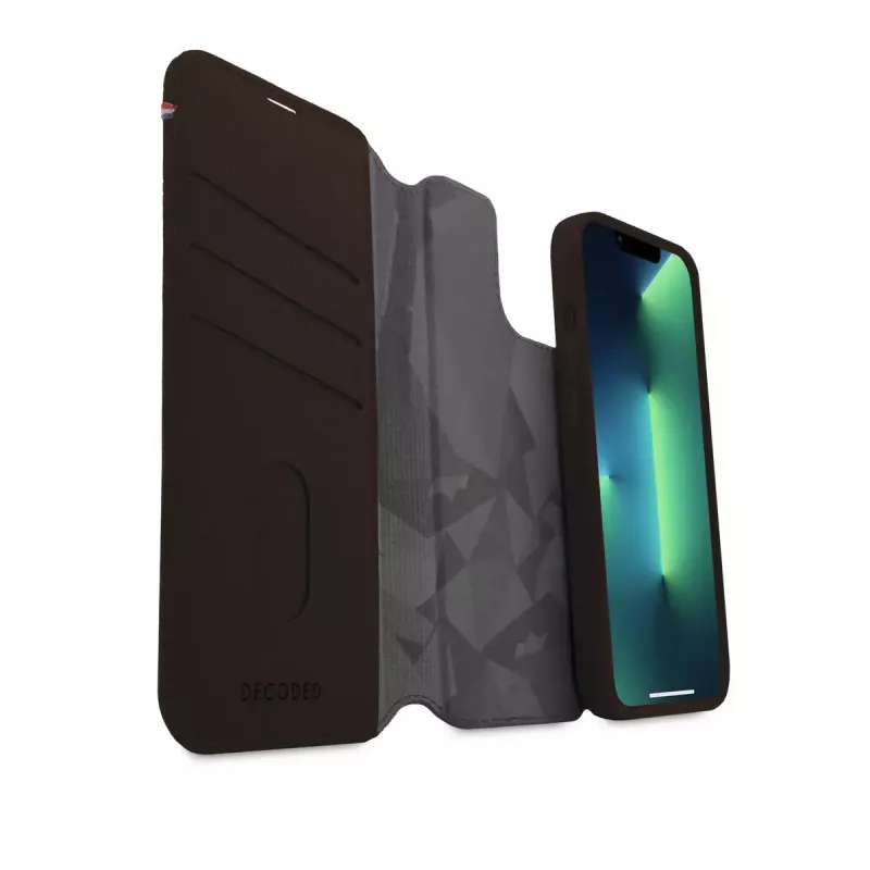 Funda cartera Decoded iPhone 14 Plus marrón 6,7