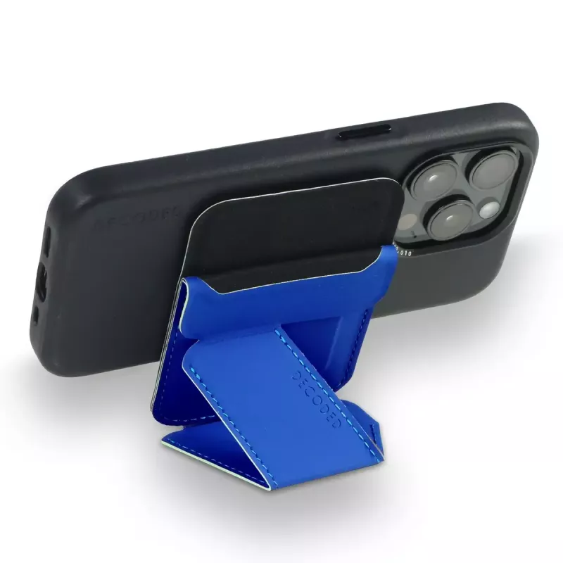 Cartera con soporte para tarjetas Decoded D24MSCS1GB azul silicona