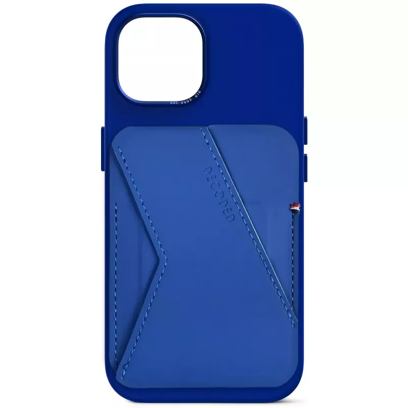 Cartera con soporte para tarjetas Decoded D24MSCS1GB azul silicona