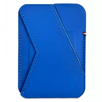 Cartera con soporte para tarjetas Decoded D24MSCS1GB azul silicona