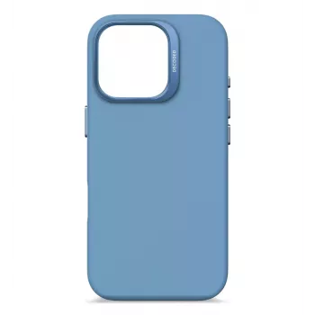 Funda de silicona Decoded azul para iPhone 16 Pro 6.3