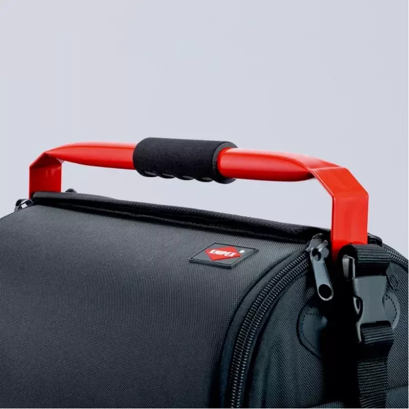 Bolsa portaherramientas Knipex 00 21 08 LE negra roja poliéster