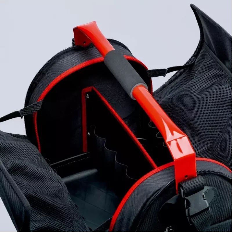 Bolsa portaherramientas Knipex 00 21 08 LE negra roja poliéster