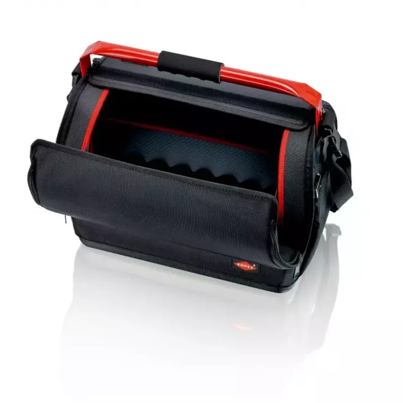 Bolsa portaherramientas Knipex 00 21 08 LE negra roja poliéster