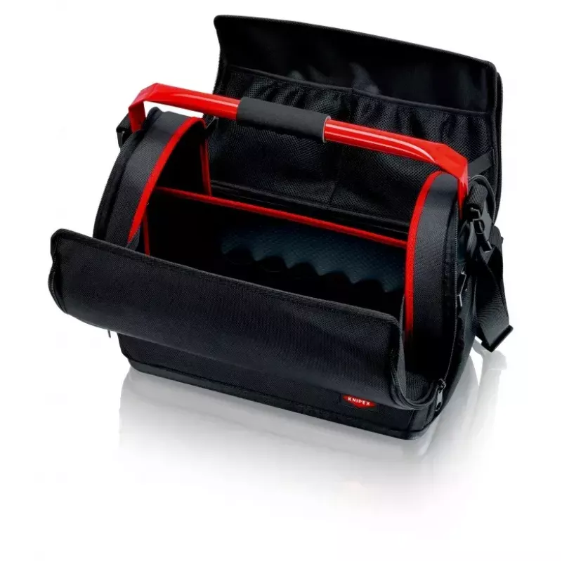 Bolsa portaherramientas Knipex 00 21 08 LE negra roja poliéster