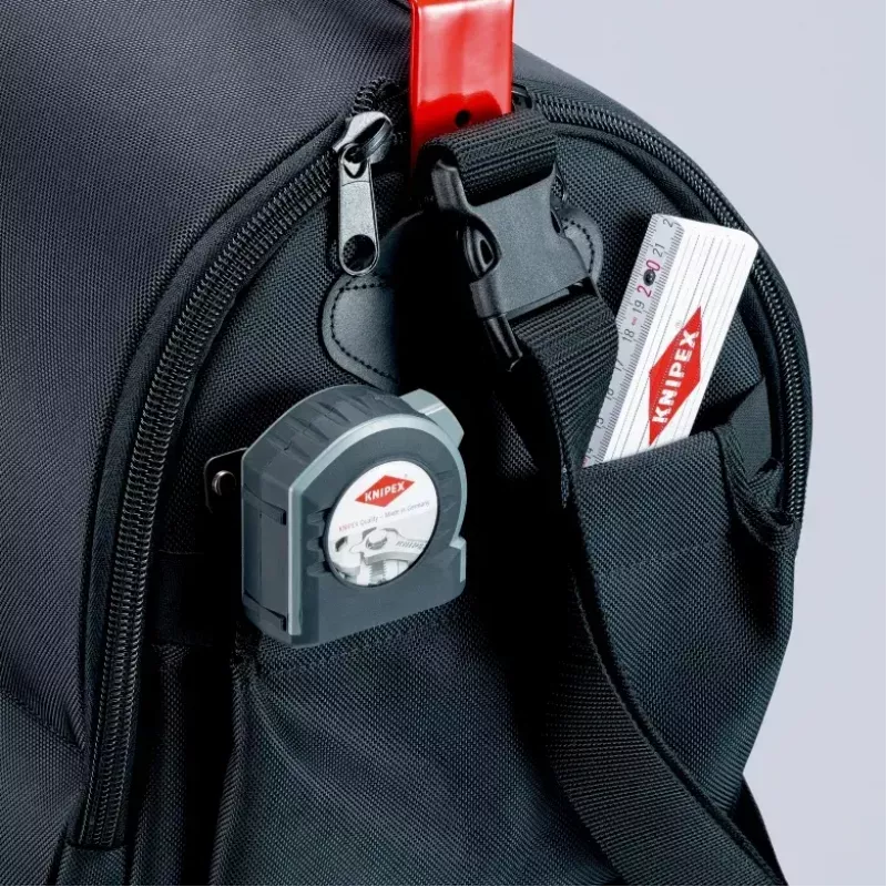 Bolsa portaherramientas Knipex 00 21 08 LE negra roja poliéster