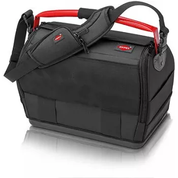 Bolsa portaherramientas Knipex 00 21 08 LE negra roja poliéster