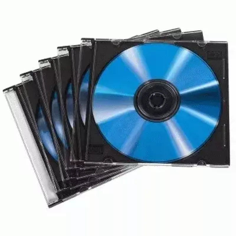 Jewel case fino para CD Hama 51269 pack de 50 unidades 1 disco transparente