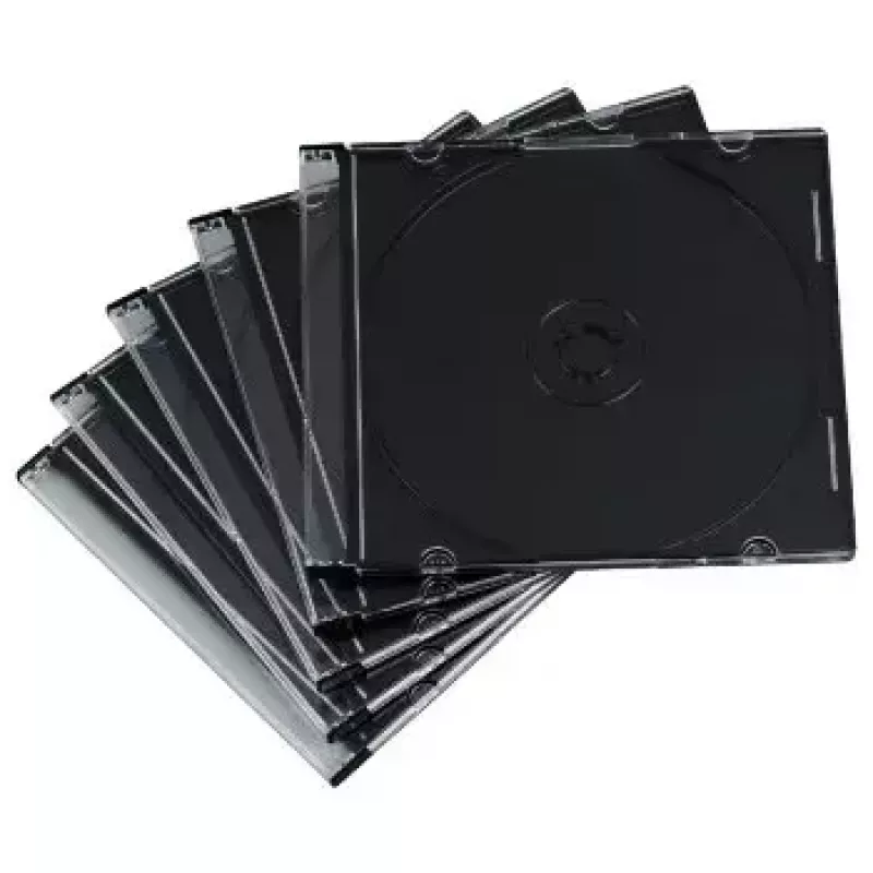 Jewel case fino para CD Hama 51269 pack de 50 unidades 1 disco transparente