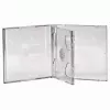 Caja doble jewel case para CD Hama 44752 pack de 5 para 2 discos transparente