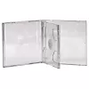 Caja doble jewel case para CD Hama 44752 pack de 5 para 2 discos transparente