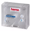 Caja doble jewel case para CD Hama 44752 pack de 5 para 2 discos transparente