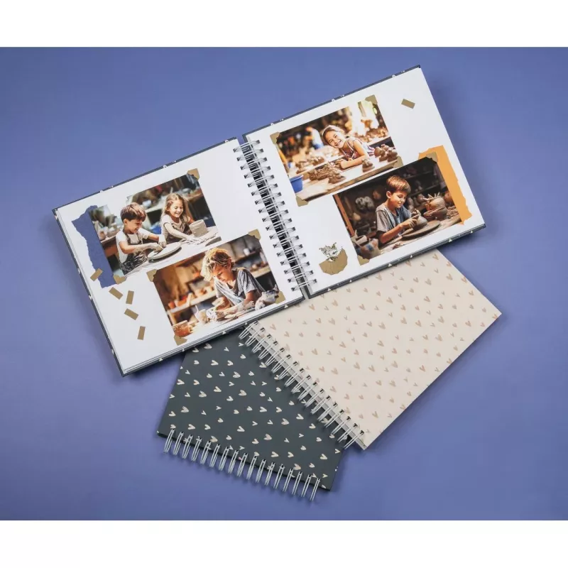 Álbum de fotos Hama Lovely azul 100 hojas 10 x 15 cm encuadernación en espiral