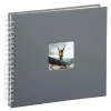 Hama Fine Art álbum de fotos gris 100 hojas 10 x 15 cm encuadernación en espiral