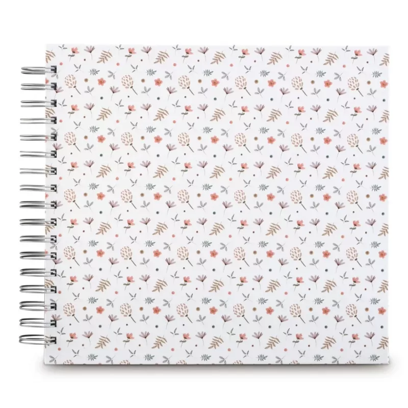 Hama 7739 Floral álbum de fotos de espiral, 28x24 cm, 50 páginas blancas