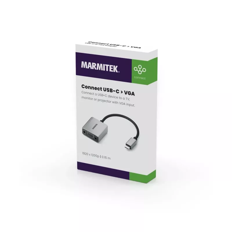 Marmitek Connect USB C to VGA - adaptador USB-C a VGA