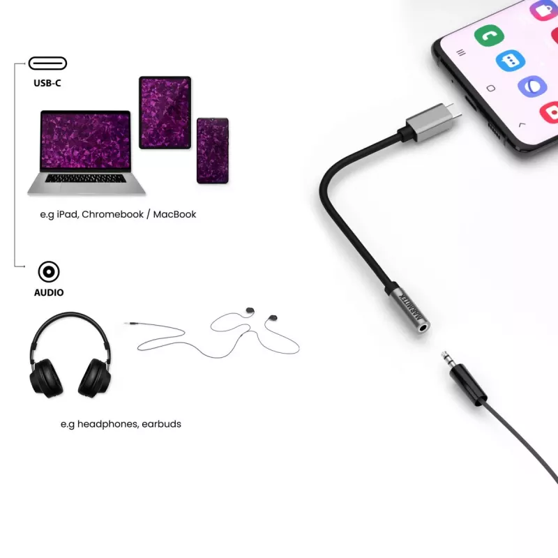 Marmitek Connect USB-C > Audio 8374 adaptador para dispositivos de audio