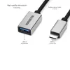 Cable USB Marmitek 08375 0,15 m USB 3.2 Gen 1 USB-C USB-A negro plata
