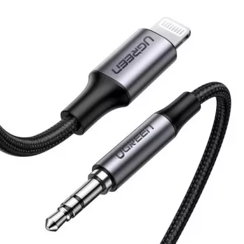 Cable para móvil Ugreen 70509 plata 1 m 3,5 mm Lightning
