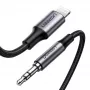 Cable para móvil Ugreen 70509 plata 1 m 3,5 mm Lightning