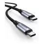 Cable USB Ugreen 80150 USB 3.2 Gen 2 USB C negro 10 Gbit/s