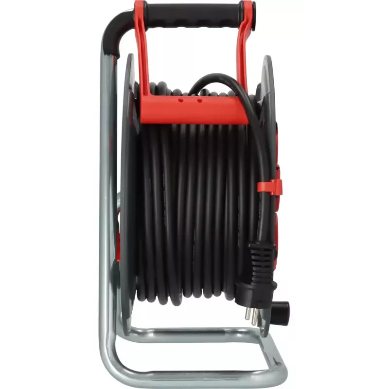 Alargador enrollable Brennenstuhl 9231250100 5 tomas schuko 25 m negro rojo