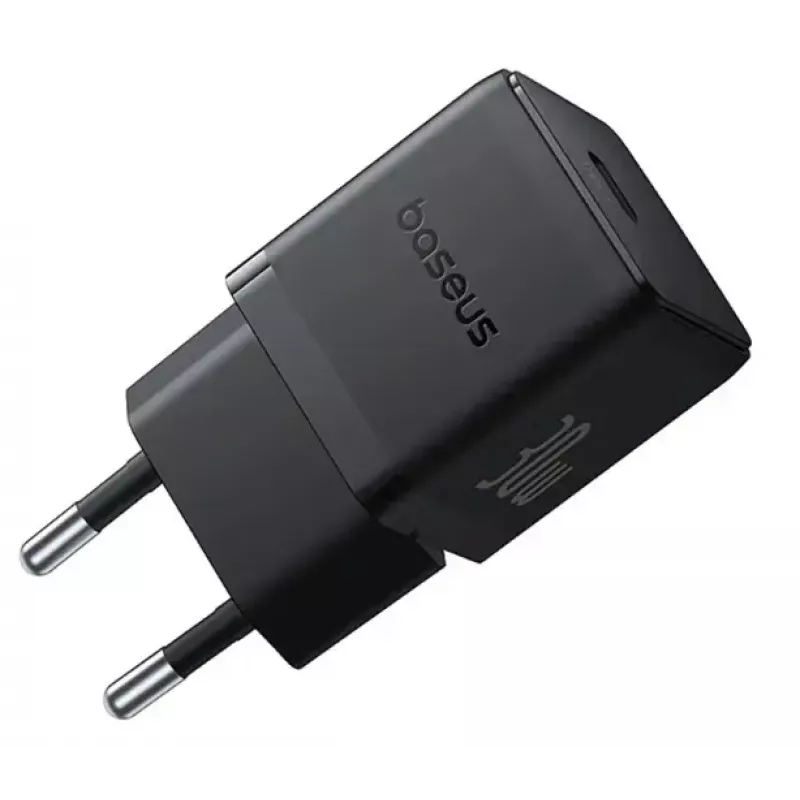 Cargador Baseus Palm Universal Negro AC, 30 W, USB-C PD, interior, compatibilidad universal