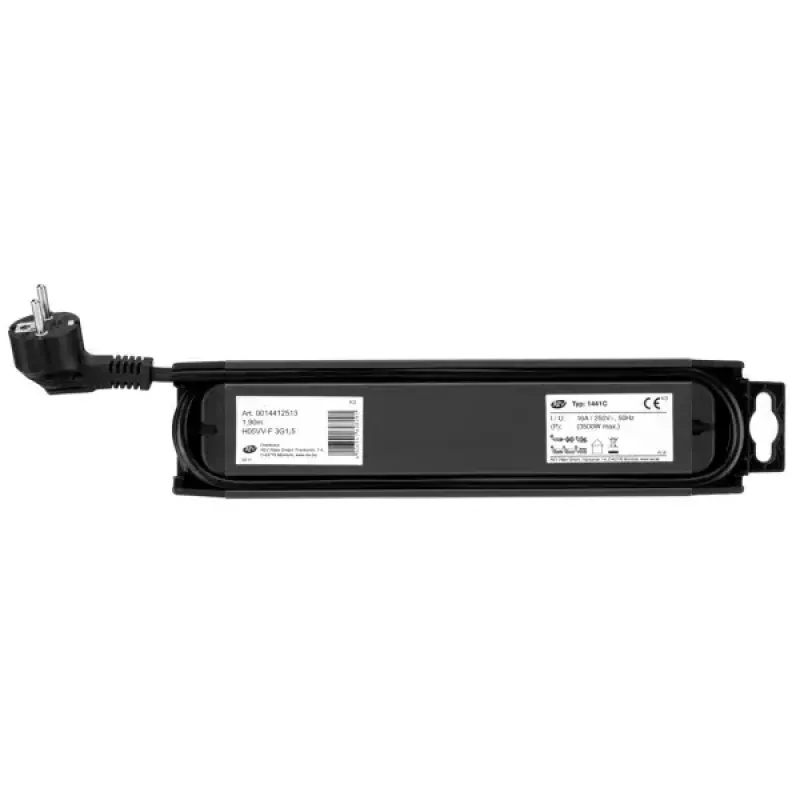 Alargador eléctrico REV 14412513 1,9 m 4 salidas AC interior Antracita