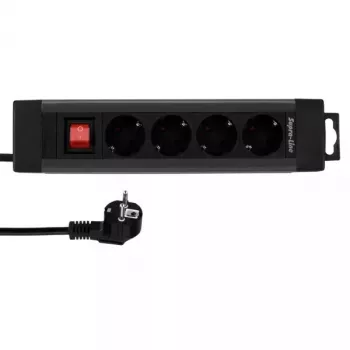 Alargador eléctrico REV 14412513 1,9 m 4 salidas AC interior Antracita