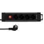 Alargador eléctrico REV 14412513 1,9 m 4 salidas AC interior Antracita