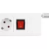 Alargador eléctrico REV 14612113 2,4 m 6 salidas AC para interior Blanco