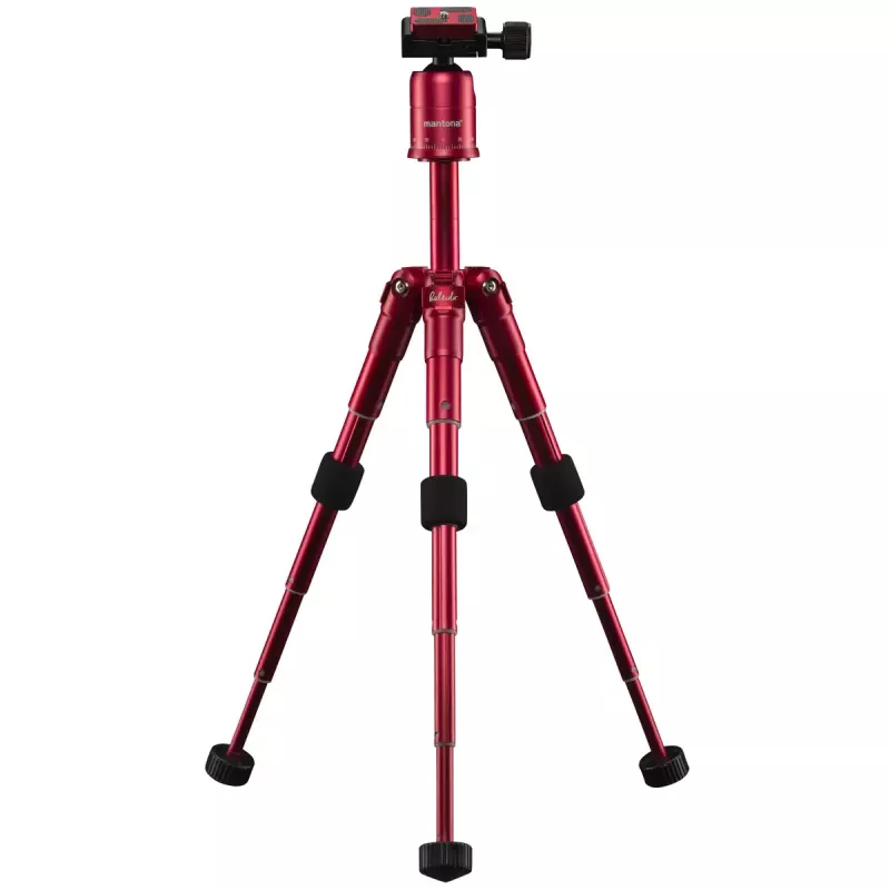 Trípode Mantona 21183 para cámaras digitales y de cine rojo
