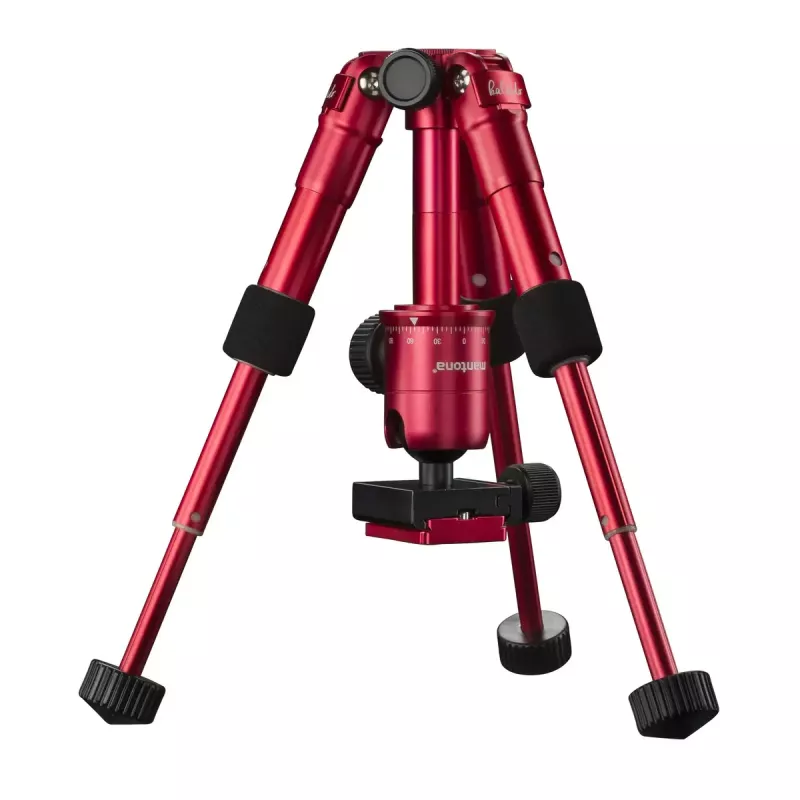 Trípode Mantona 21183 para cámaras digitales y de cine rojo