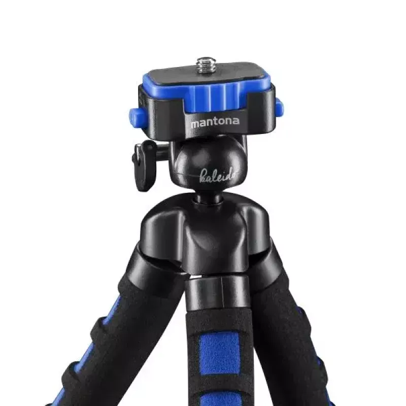 Trípode Mantona 21399 cámaras digitales/de cine 3 patas negro azul