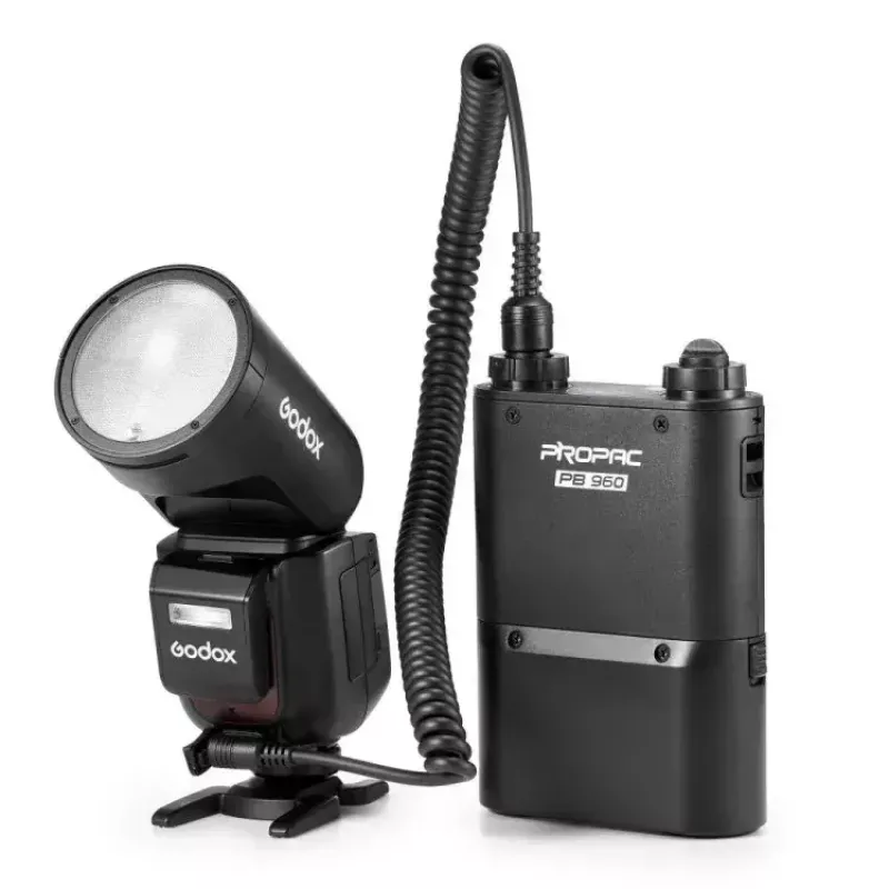 Godox V1Pro unidad de flash TTL con cabeza redonda de iones de litio para Fuji 1,5 s tiempo de carga