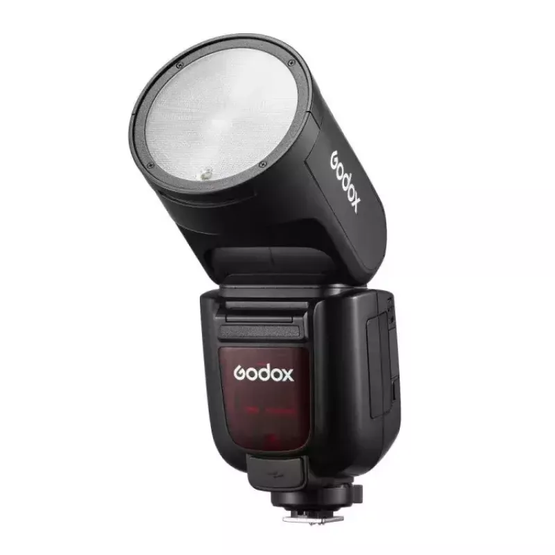 Godox V1Pro unidad de flash TTL con cabeza redonda de iones de litio para Fuji 1,5 s tiempo de carga