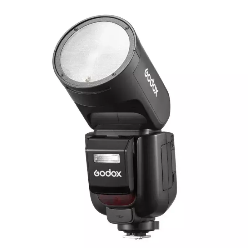 Godox V1Pro unidad de flash TTL con cabeza redonda de iones de litio para Fuji 1,5 s tiempo de carga