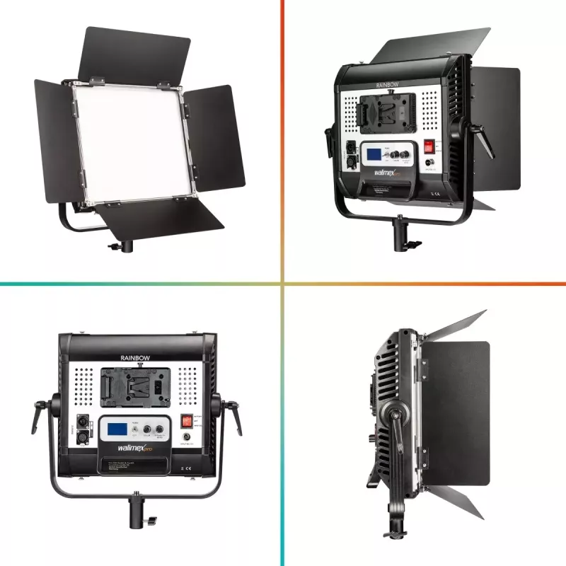 Walimex Rainbow 50 W luz LED negro aluminio plástico 50000 h