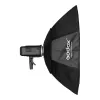 Softbox Godox SB-FW140 negro nailon con difusores y rejilla